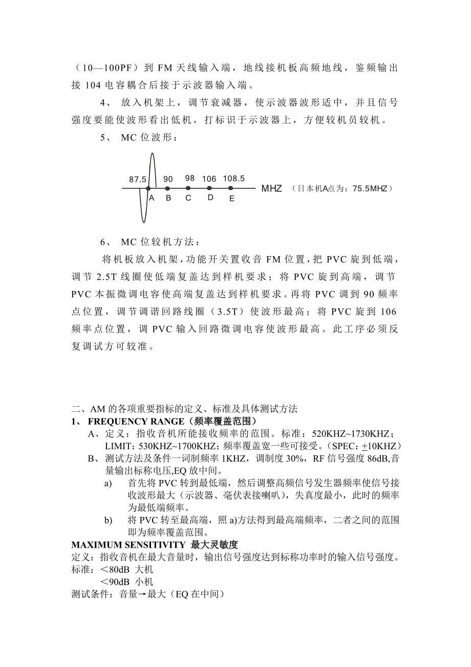 收音机(fmam)的基本原理及相关重要指标定义、标准及具体测试方法_第5页