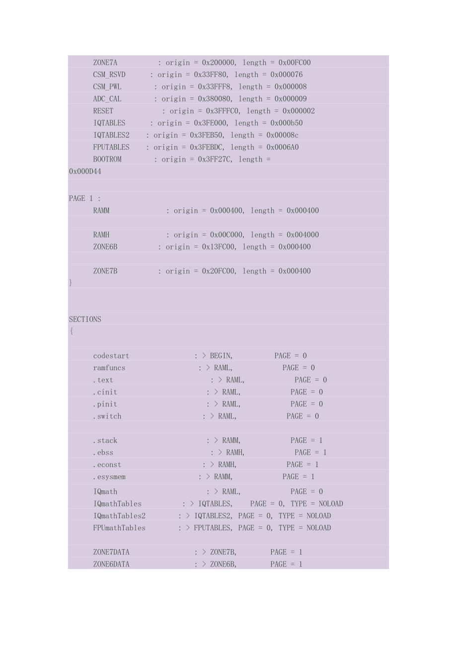 dsp28335—cmd文件解读(映射关系)剖析_第3页