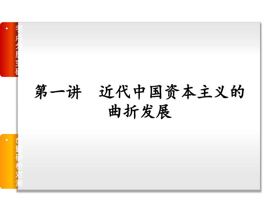 必修二专题二 近代中国资本主义的曲折发展和中国近现代社会生活的变迁_第3页