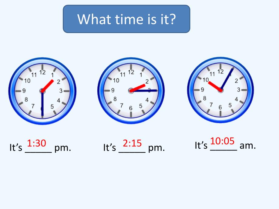 (精品)unit 3 my day lesson 13 what time is it--what time is it句型操练_第4页