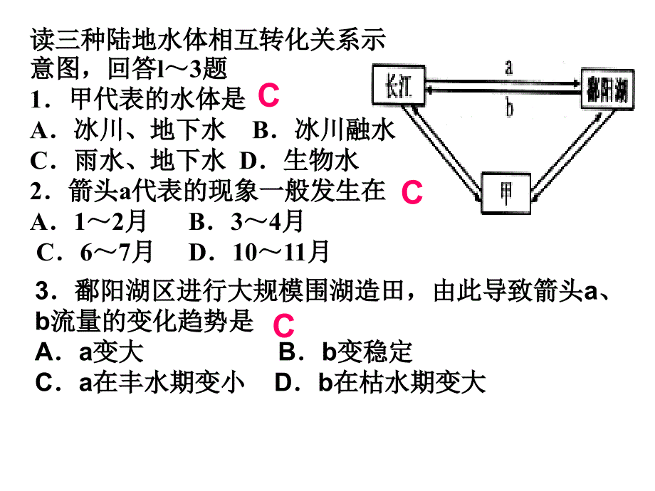 河流的补给类型专题讲义_第3页