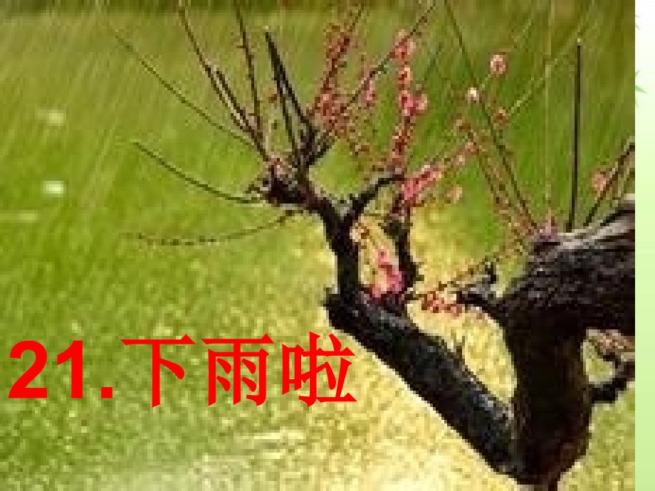 21《下雨啦》剖析_第1页