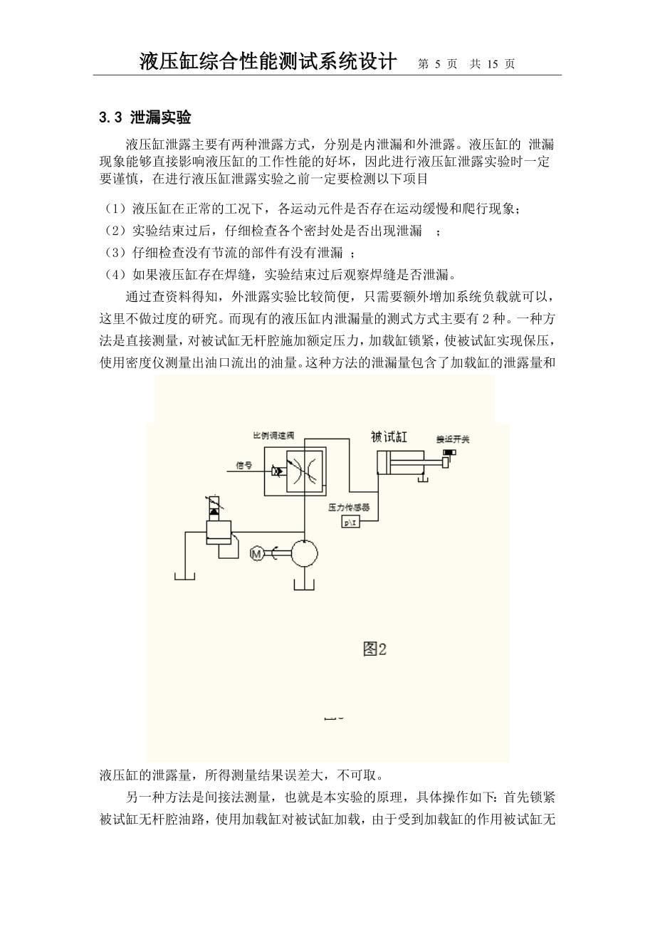 液压缸综合性能测试系统设计_第5页