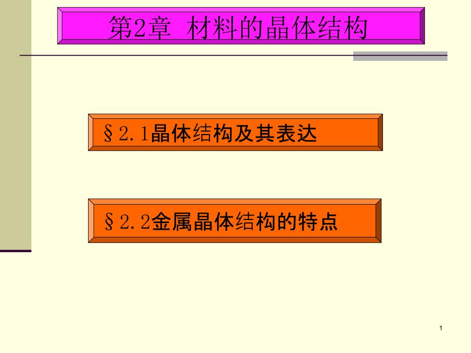 第2章材料的晶体结构剖析_第1页