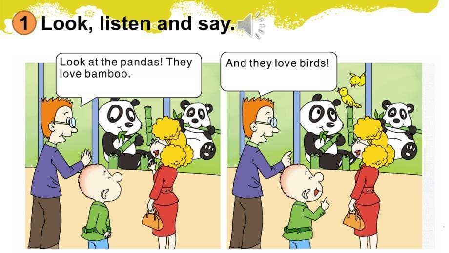外研版小学英语六年级上册Module ７ 《Unit 2 Pandas love bamboo.》教学课件PPT_第5页