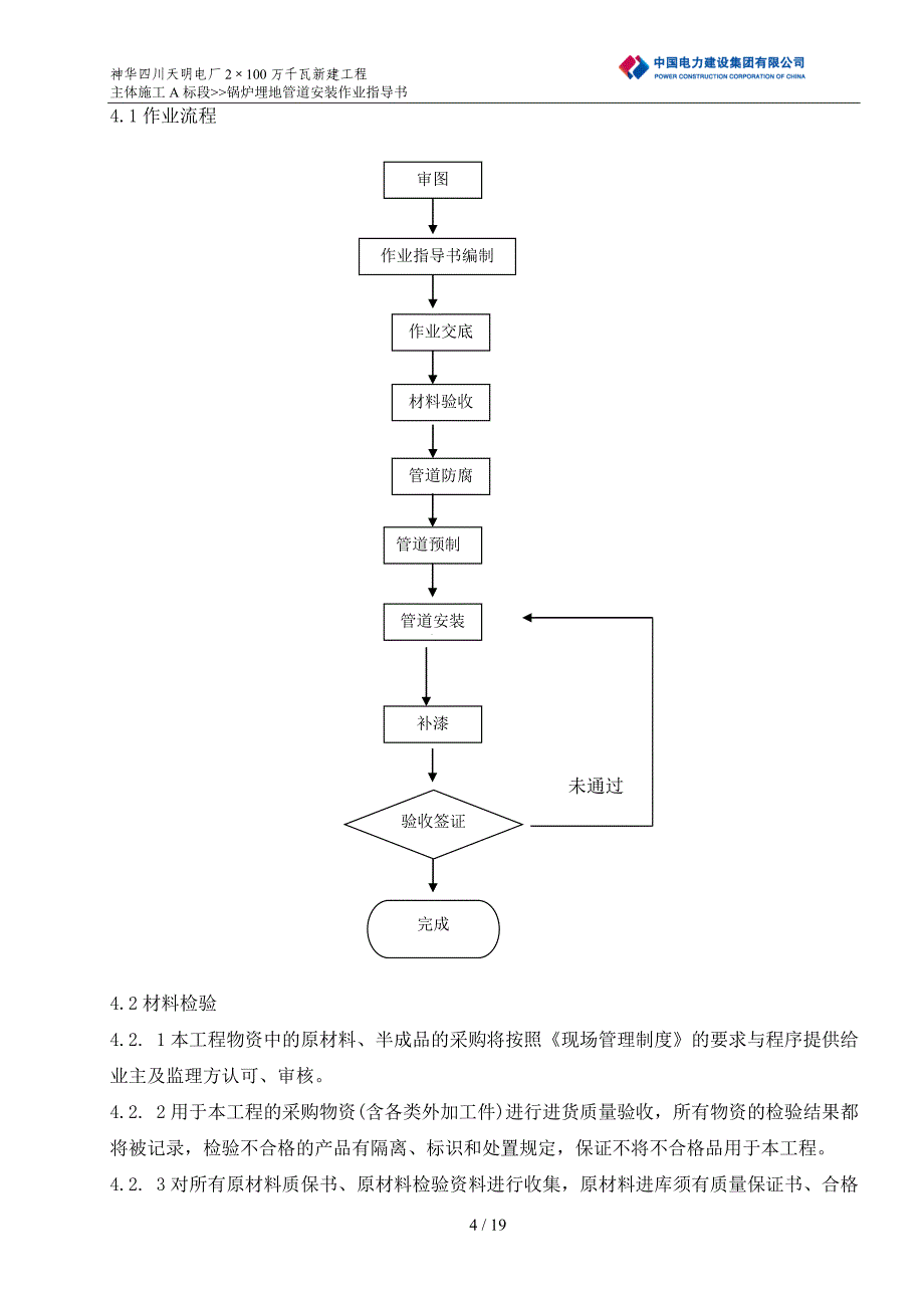 锅炉埋地管按照作业指导书._第4页