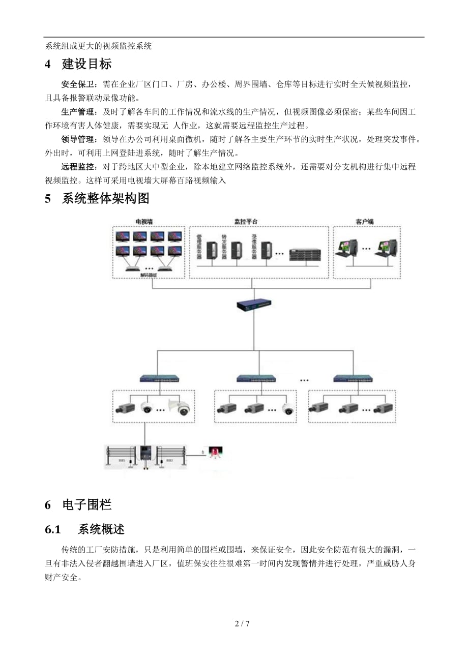 厂区视频监控、电子围栏解决的介绍_第2页