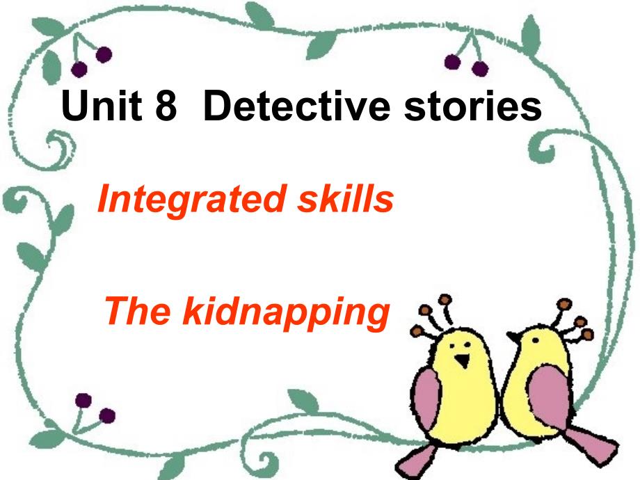 (精品)unit 8 detective stories——活动_第1页