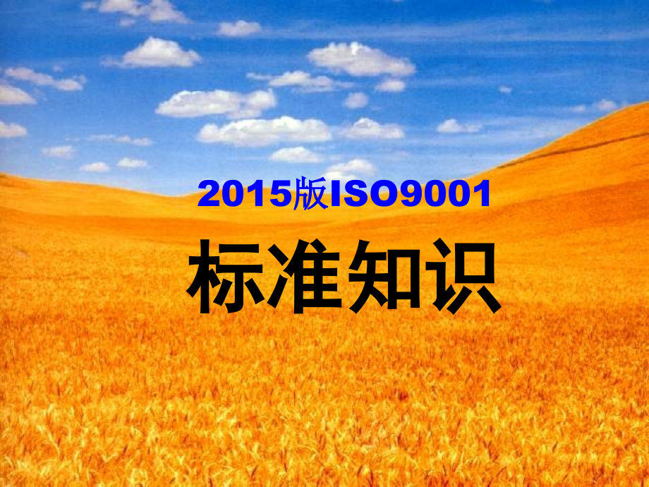 2015版iso9001(最新标准知识)剖析_第1页