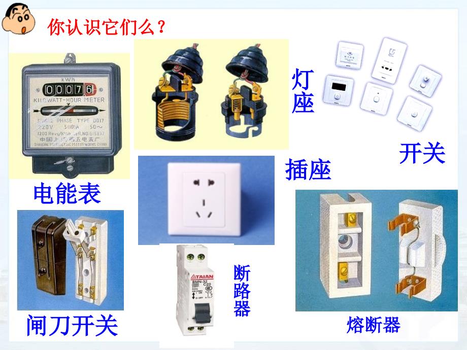 19.1新人教版九年级物理家庭电路剖析_第1页