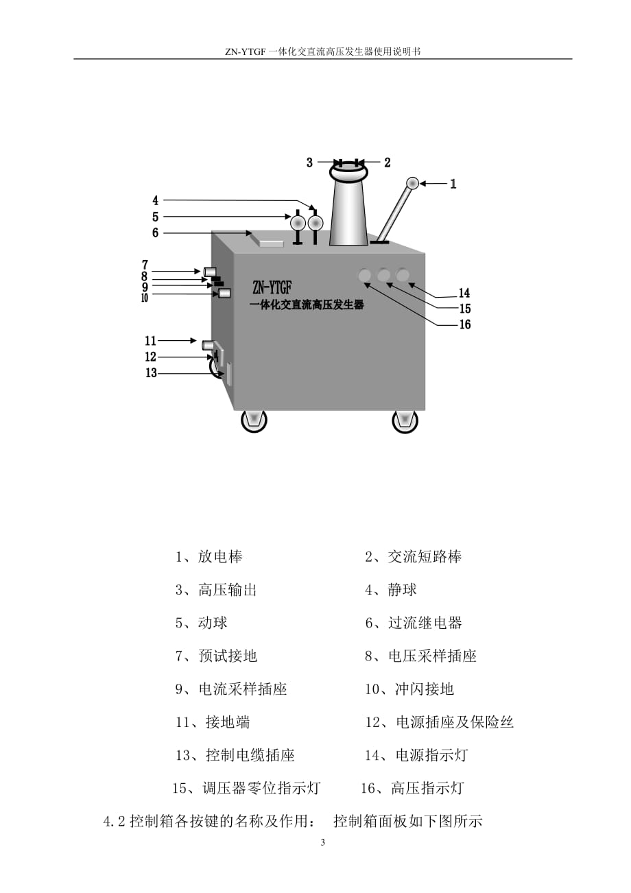 一体化高压发生器使用说明书(09年)(1)剖析_第4页