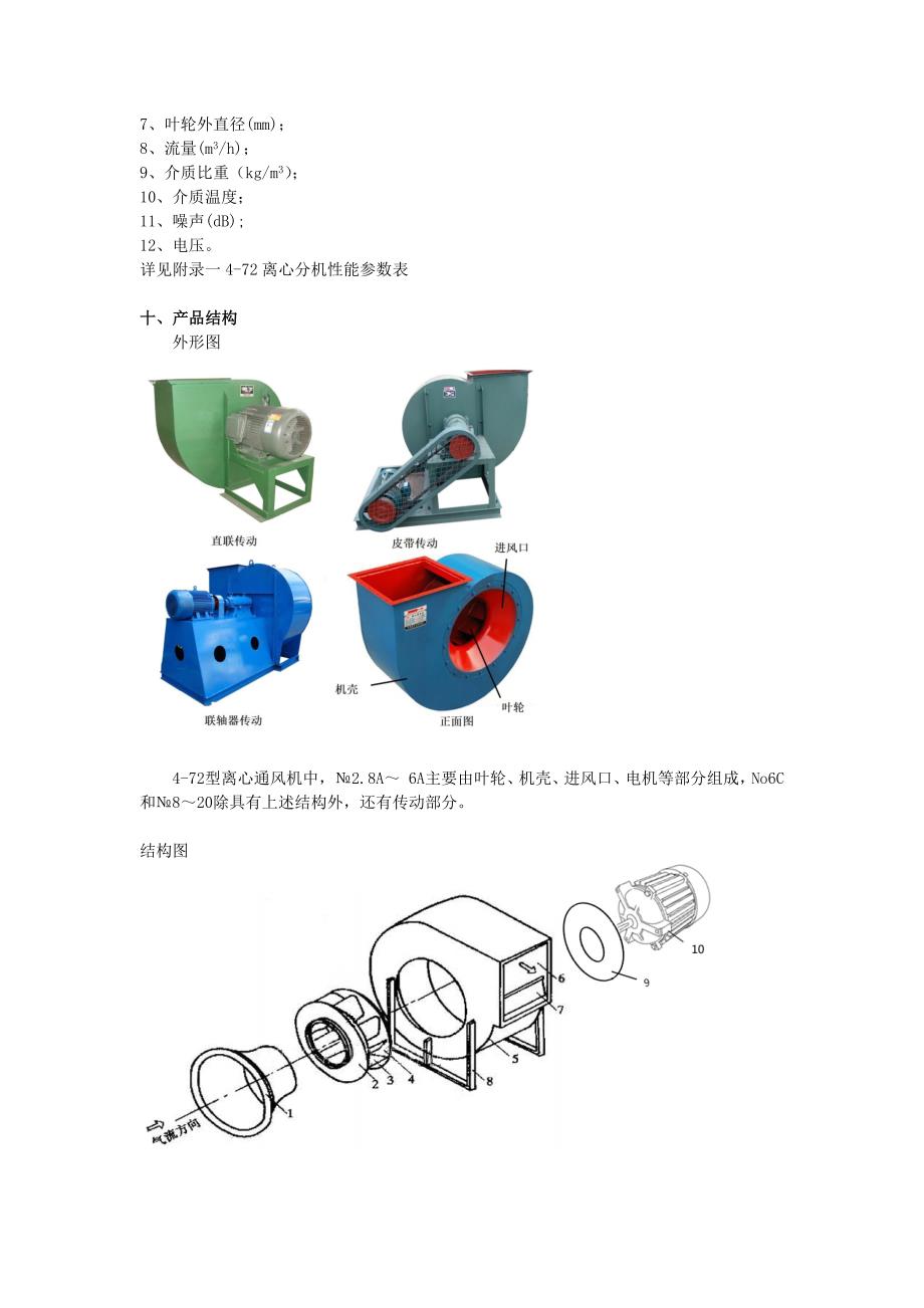 4-72型离心通风机产品资料剖析_第4页