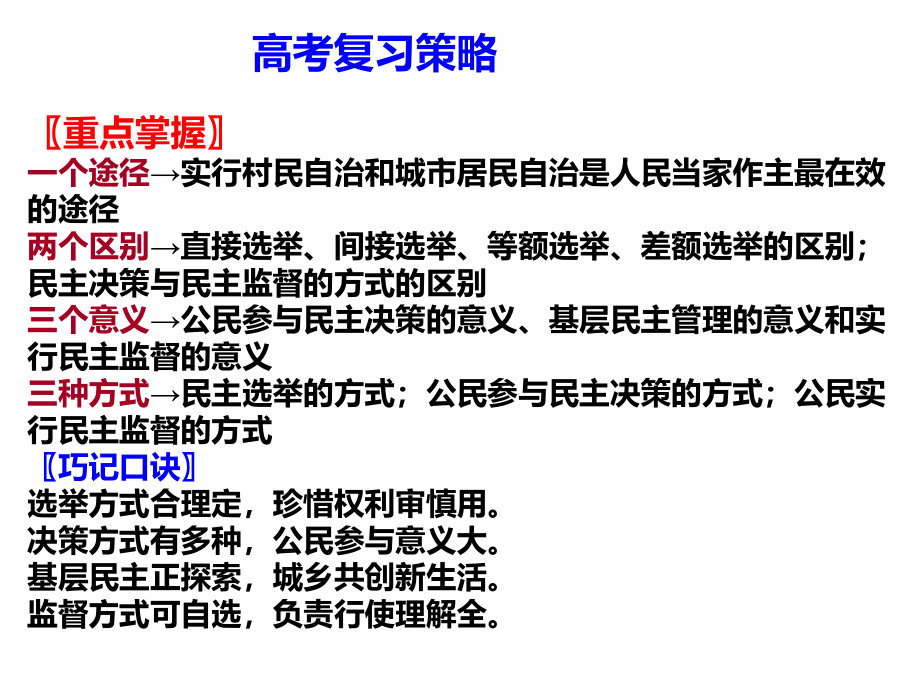 2017《我国公民的政治参与》高三一轮复习课件概要_第4页