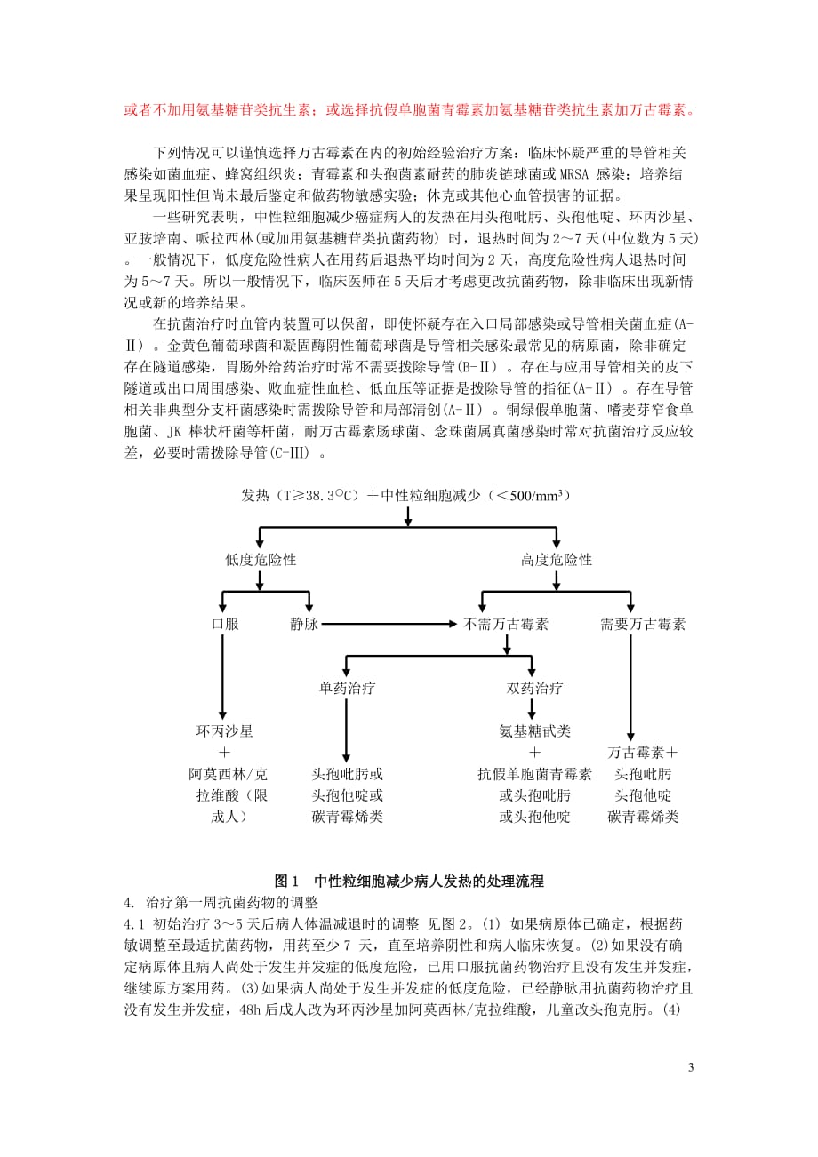 癌症并中性粒细胞减少病人的抗菌药物应用指南_第3页