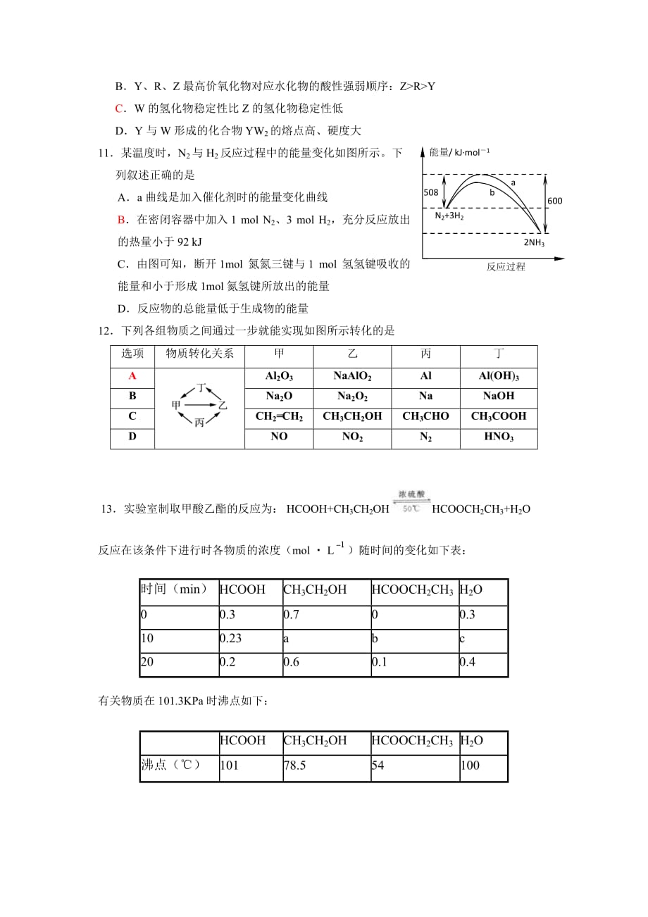昌平高三化学2016.1定稿._第3页