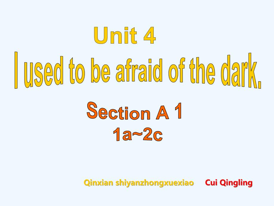 英语人教版本九年级全册unit 4 section a 1a_2d_第1页