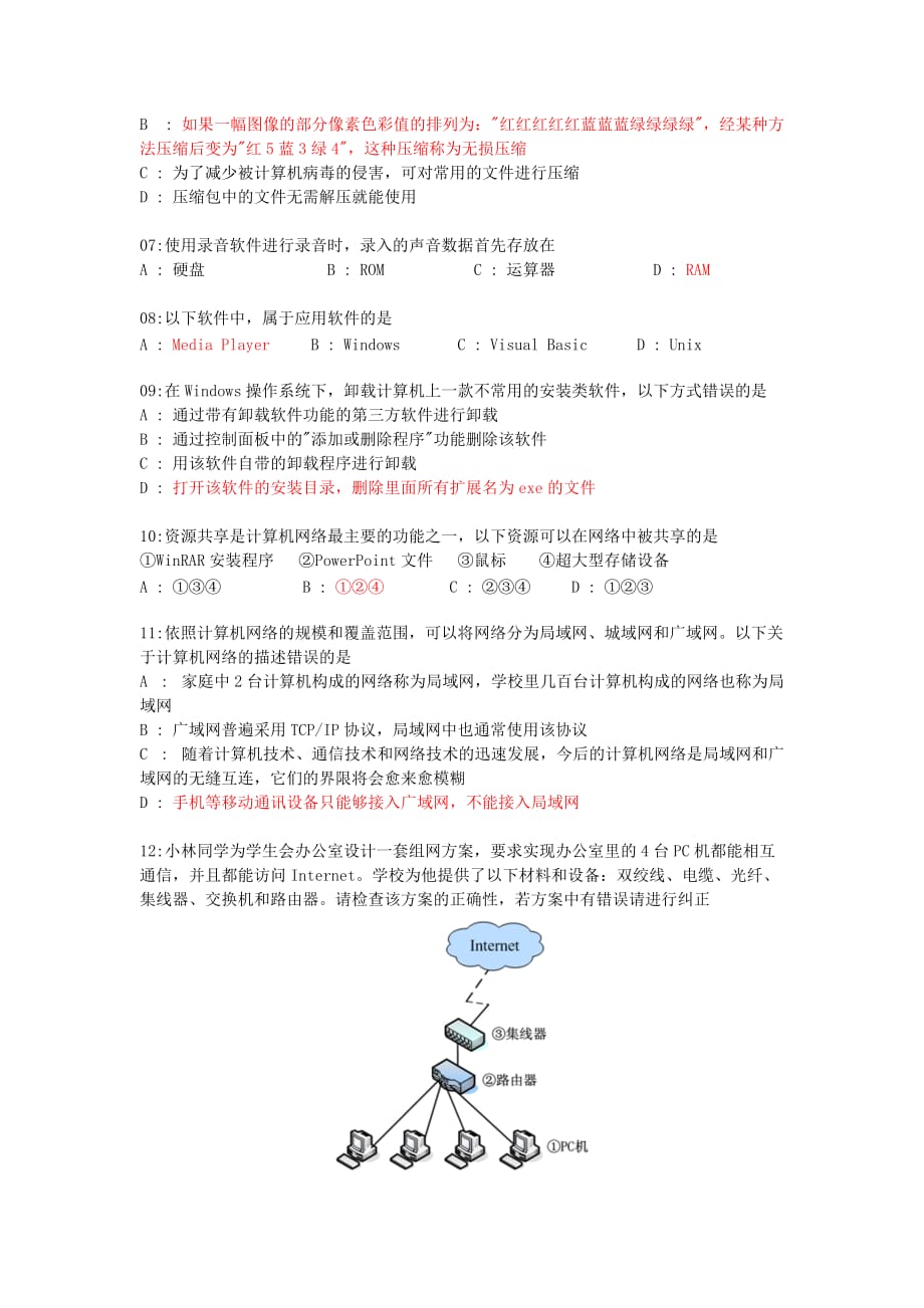 20150630信息科技学业水平考试 第三场_第2页