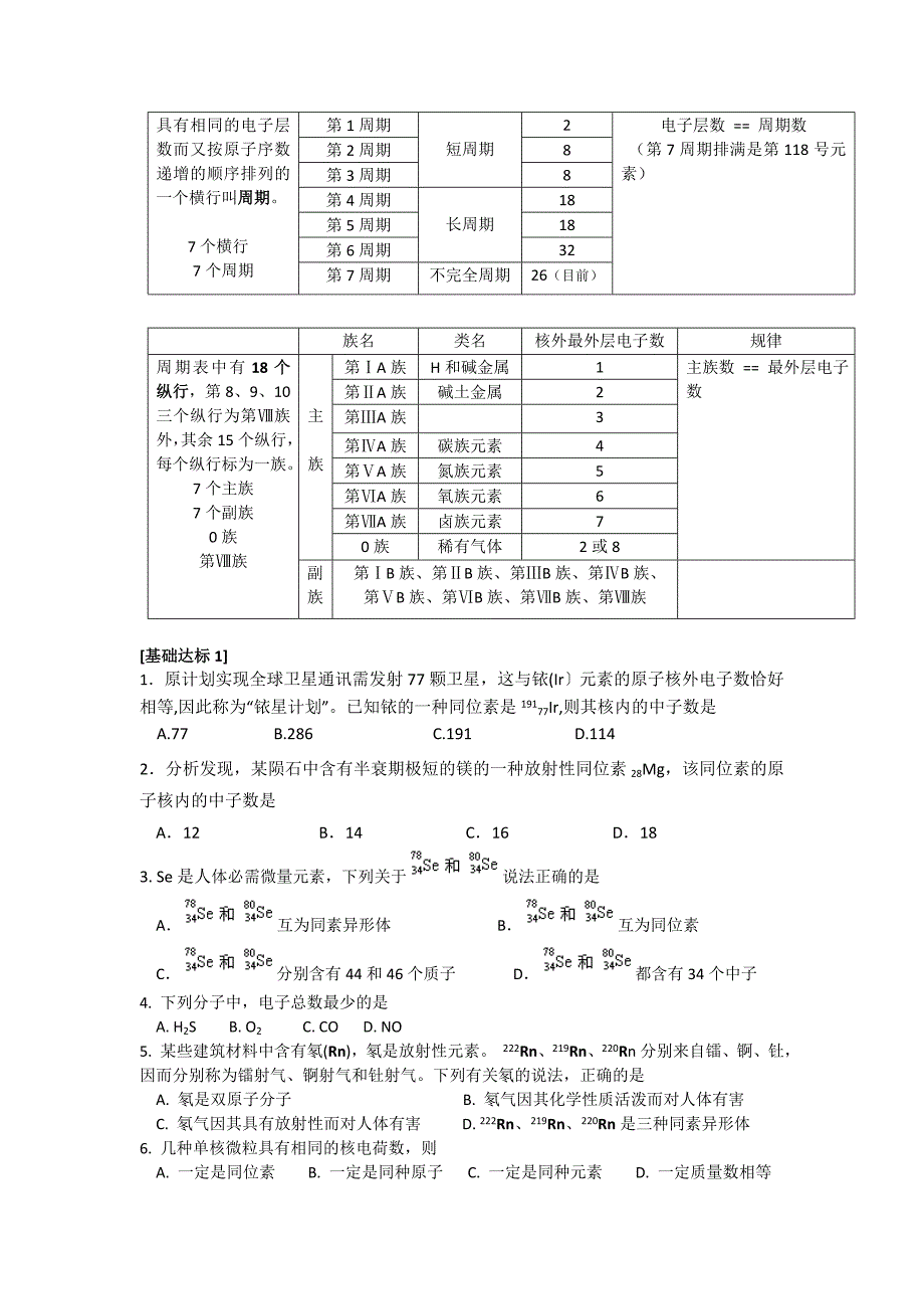 高一化学必修2总复习资料【强烈推荐】._第3页