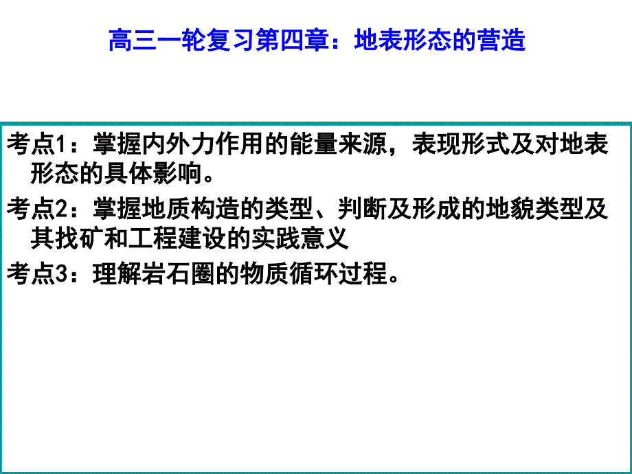 zhongyao 高一上人教版地理选修1地球表面形态一轮复习(精心制作) (共63张ppt)(1)_第2页