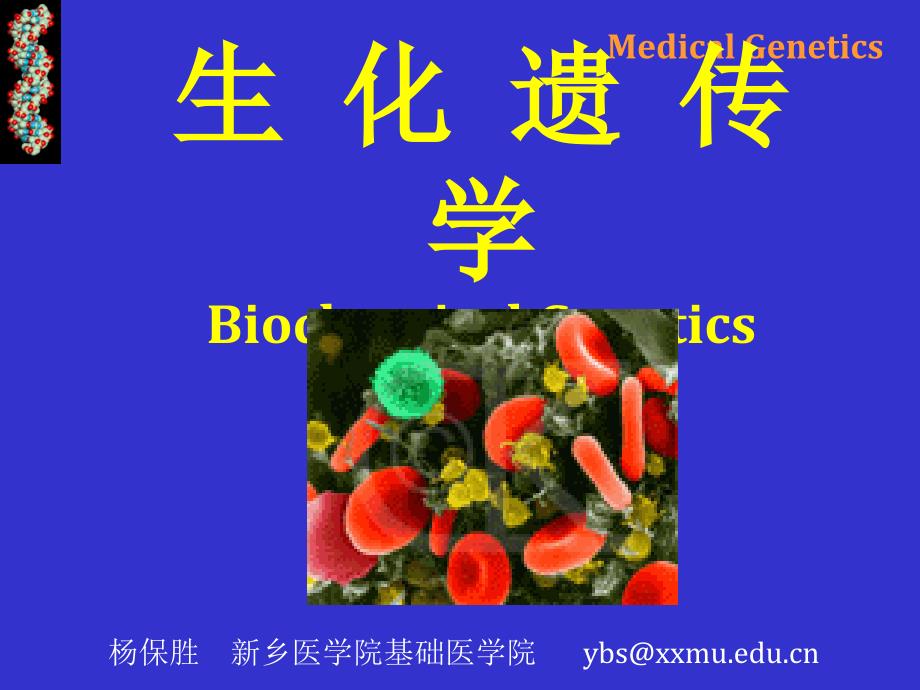 获奖课件生化遗传学-医学细胞生物学_第1页