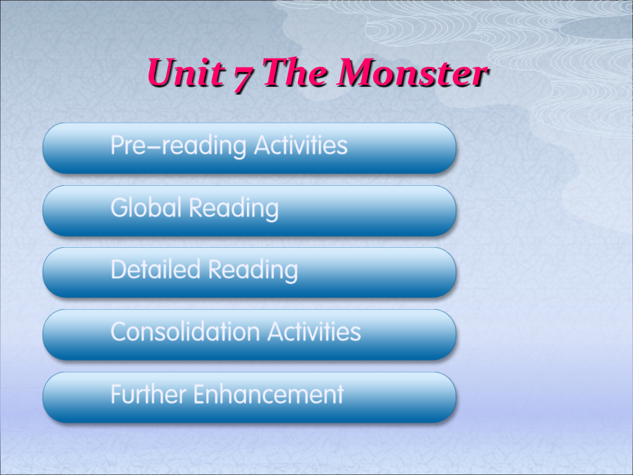 unit 7 the monster综合教程四_第1页