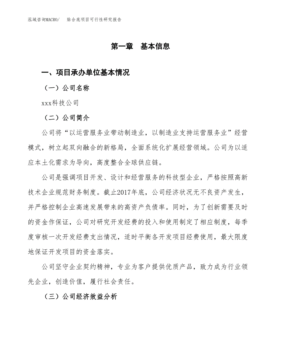 贴合底项目可行性研究报告（总投资7000万元）（29亩）_第3页