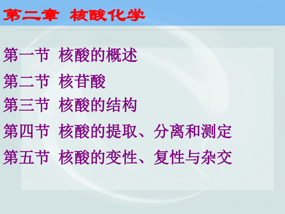 生物化学第二章课件——《核酸化学》[自动保存的]_第1页