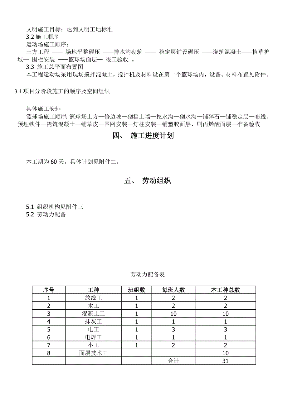 运动场工程施工组织设计13页_第4页