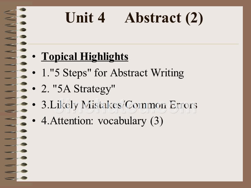 华电博士英语课程unit 4 abstract (2)_第1页