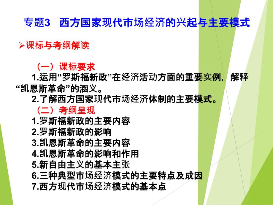 2017届高考政治-一轮复习专题3西方国家现代市场经济兴起与主要模式_第1页