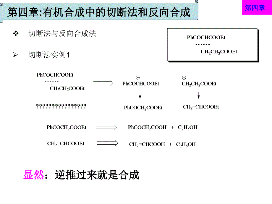 第四章有机合成中的切断法和反向合成讲义_第3页