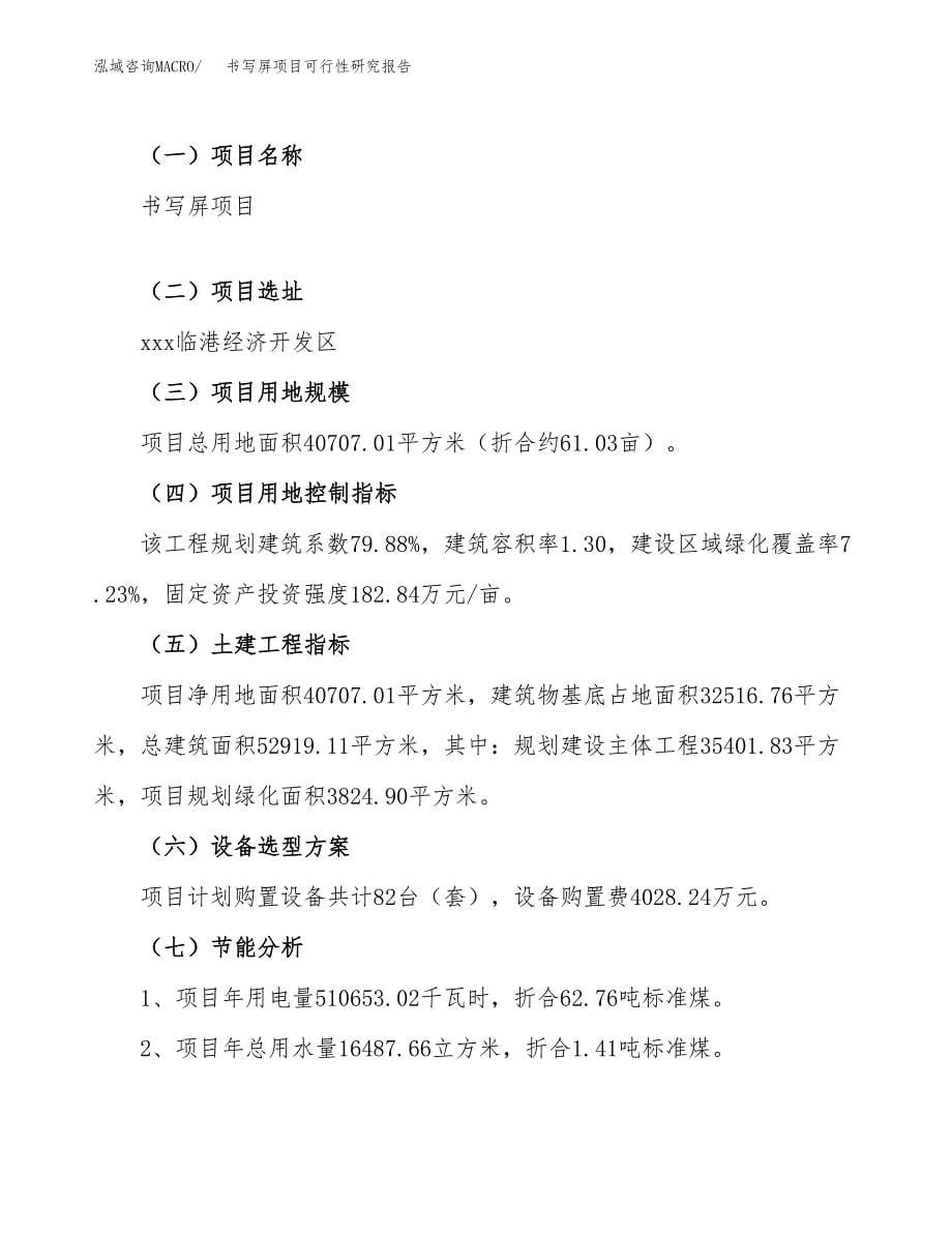 书写屏项目可行性研究报告（总投资14000万元）（61亩）_第5页