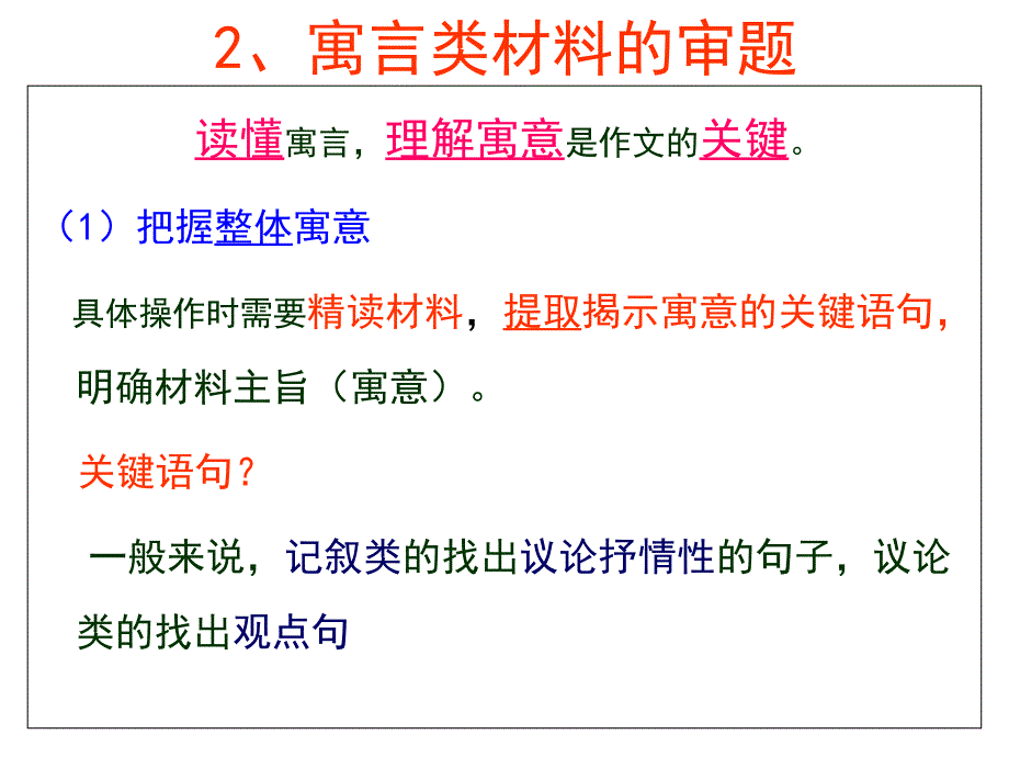 寓言型材料作文的审题方法_第4页