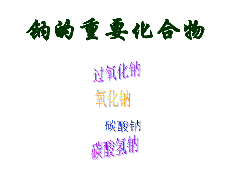 第三届全国“教学中的互联网搜索”优秀教案评选赵艳萍_钠的重要化合物_第4页