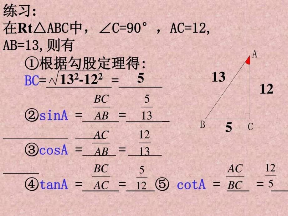 华师版解直角三角形_第4页