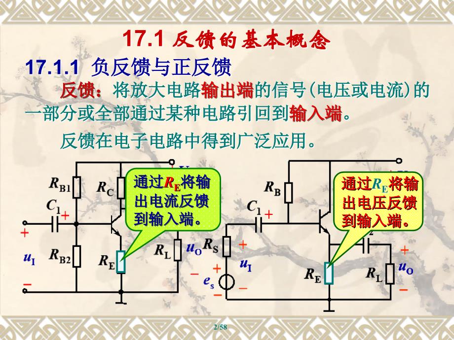 电工学电子技术课件第十七章《电子电路中的反馈第一部分》_第2页