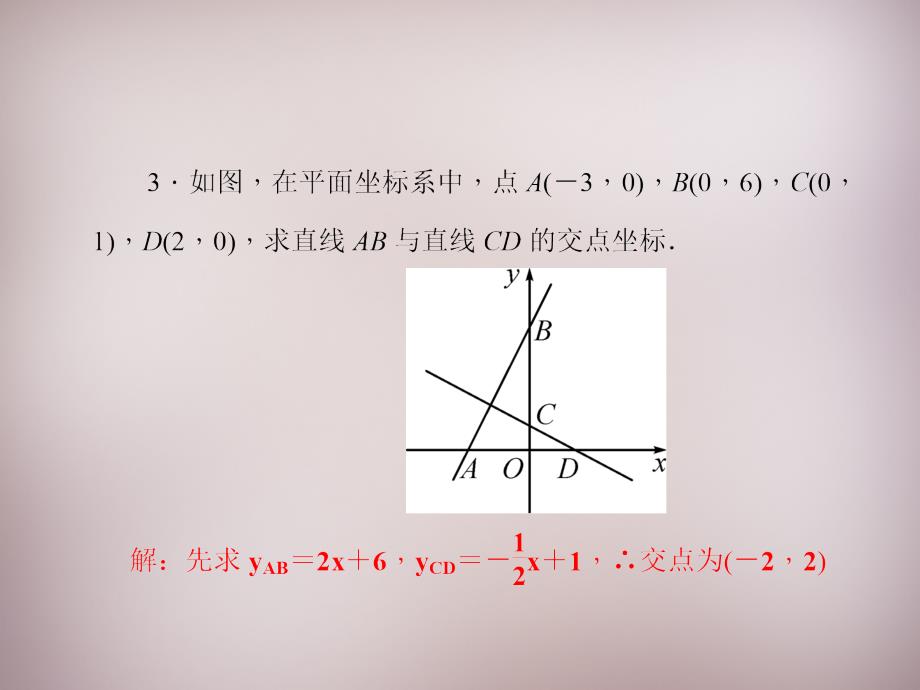 北师大初中数学八上《5.6二元一次方程与一次函数》PPT课件 (2)_第3页