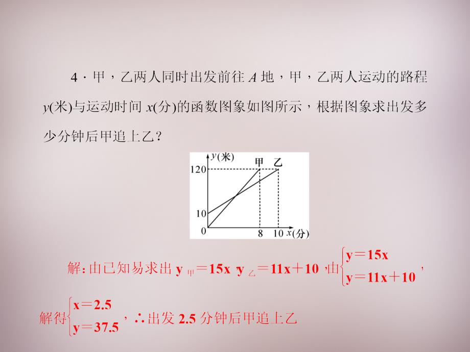 北师大初中数学八上《5.6二元一次方程与一次函数》PPT课件 (2)_第4页