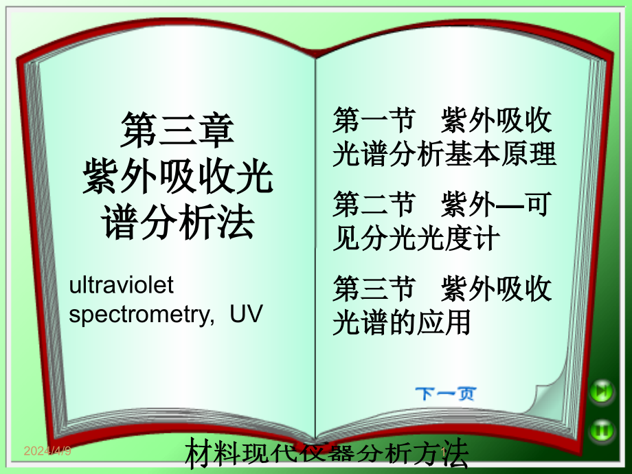 第三章 紫外吸收光谱法_第1页