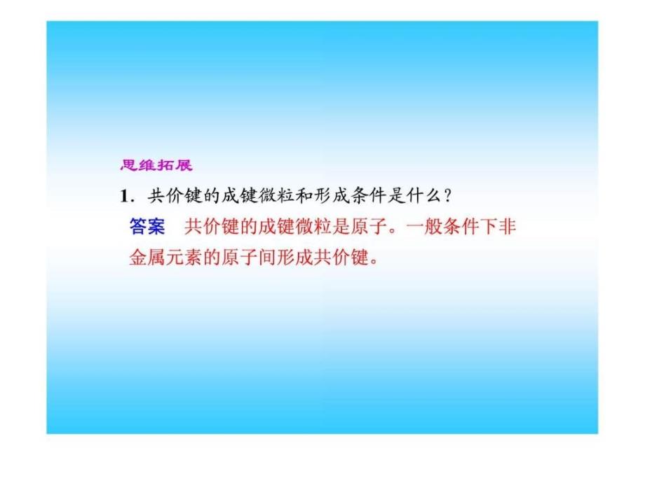 化学122《共价键 分子间作用力》课件(2)(苏教版必修2)_第3页