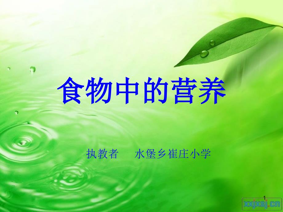 课件设计《食物中的营养》-ppt_第1页