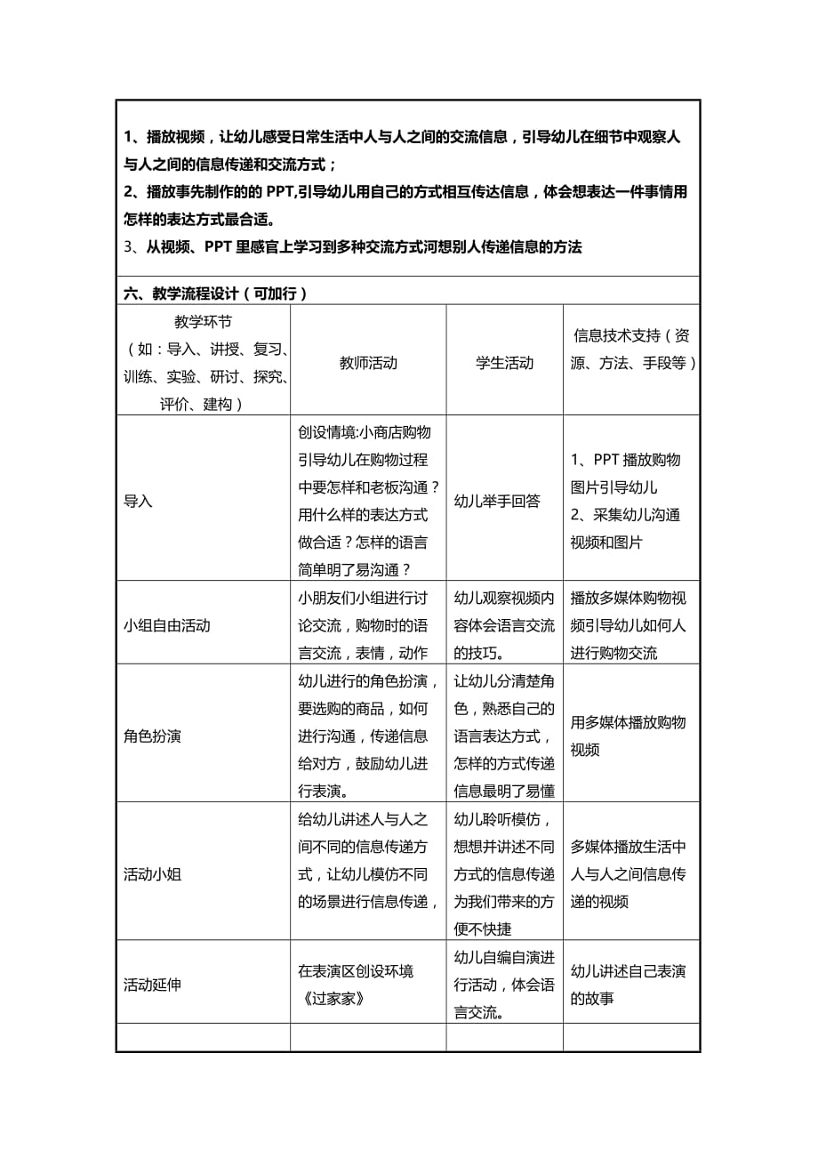 幼儿园大班信息化教学设计方案——白高艳_第2页