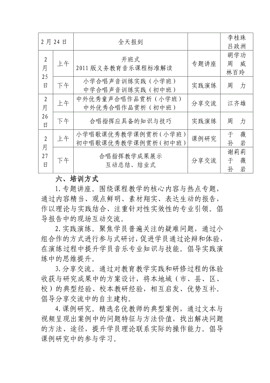 2013薄弱学科骨干教师培训音体美方案_第3页