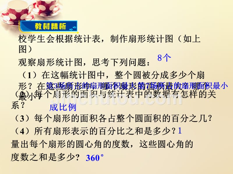 青岛初中数学七上《4.4扇形统计图》PPT课件 (2)_第5页