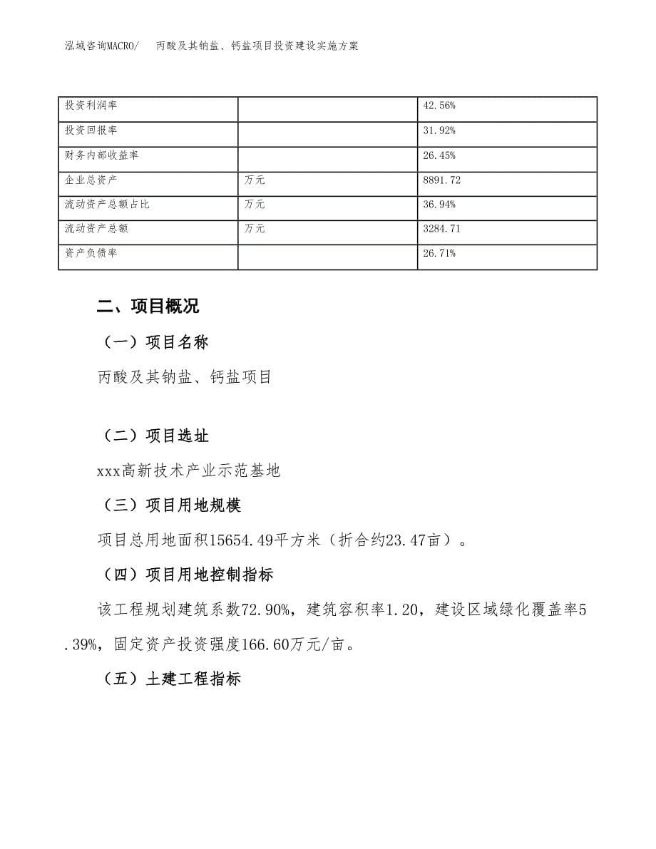 丙酸及其钠盐、钙盐项目投资建设实施方案.docx_第5页