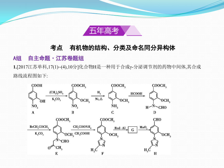 化学课件：专题二十　有机物的组成、结构、分类与命名（含解析）_第2页