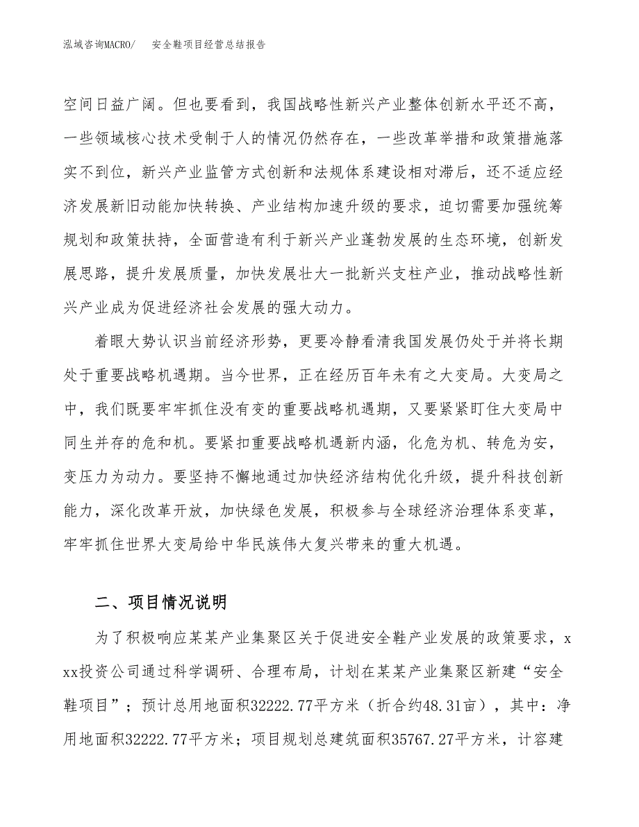 安全鞋项目经营总结报告范文模板.docx_第3页