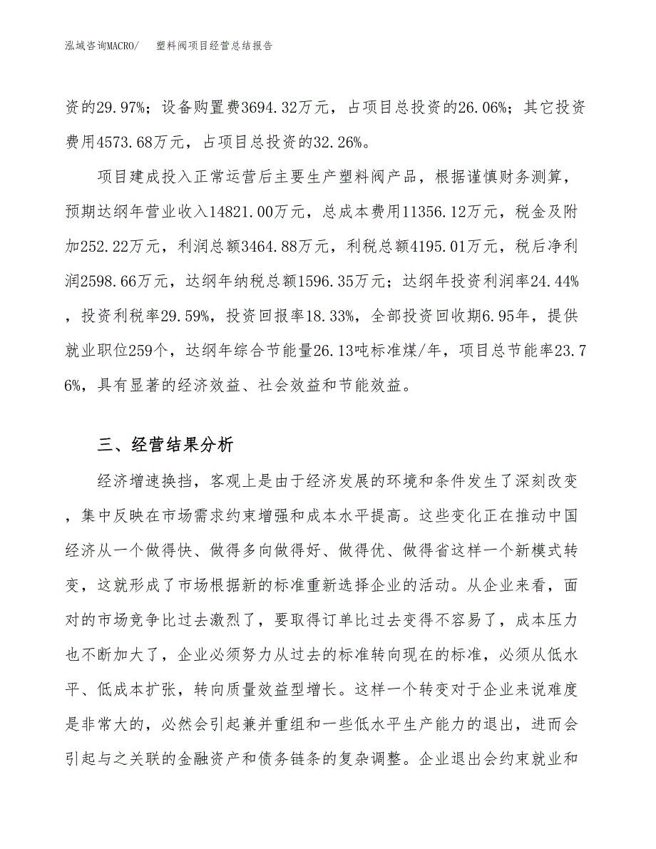 塑料阀项目经营总结报告范文模板.docx_第4页