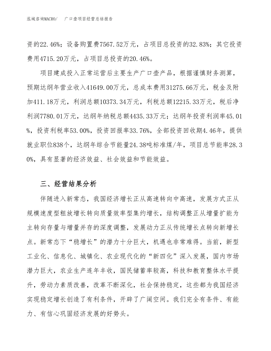 广口壶项目经营总结报告范文模板.docx_第4页