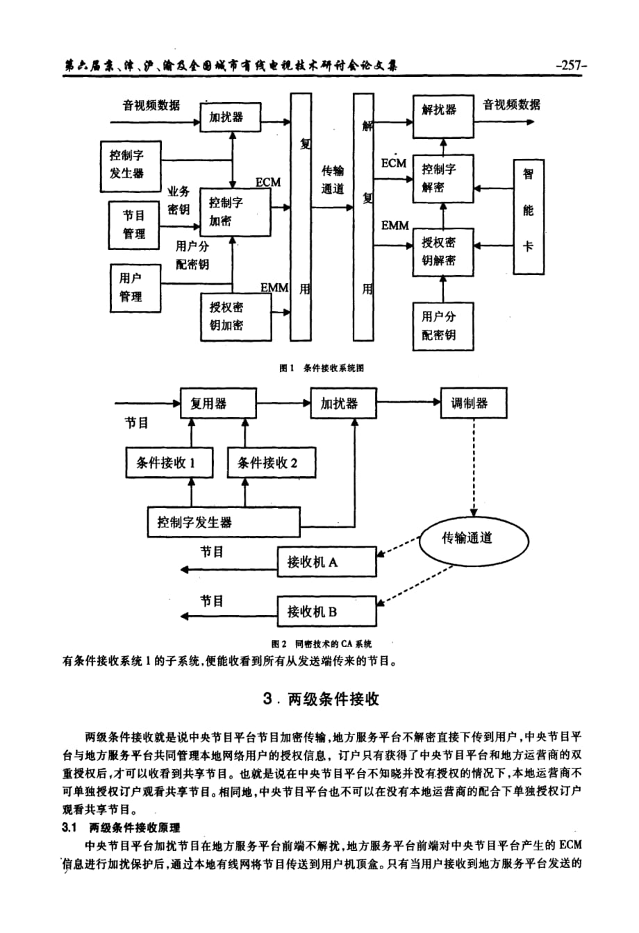 浅析基于同密技术的两级条件接收系统_第2页